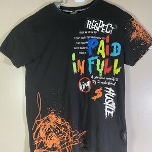 SWITCH Remarkable  “Paid in Full” Tshirt Size Large Black Respect